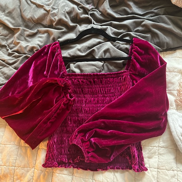 Anthropologie Magenta Shirt - Picture 1 of 3